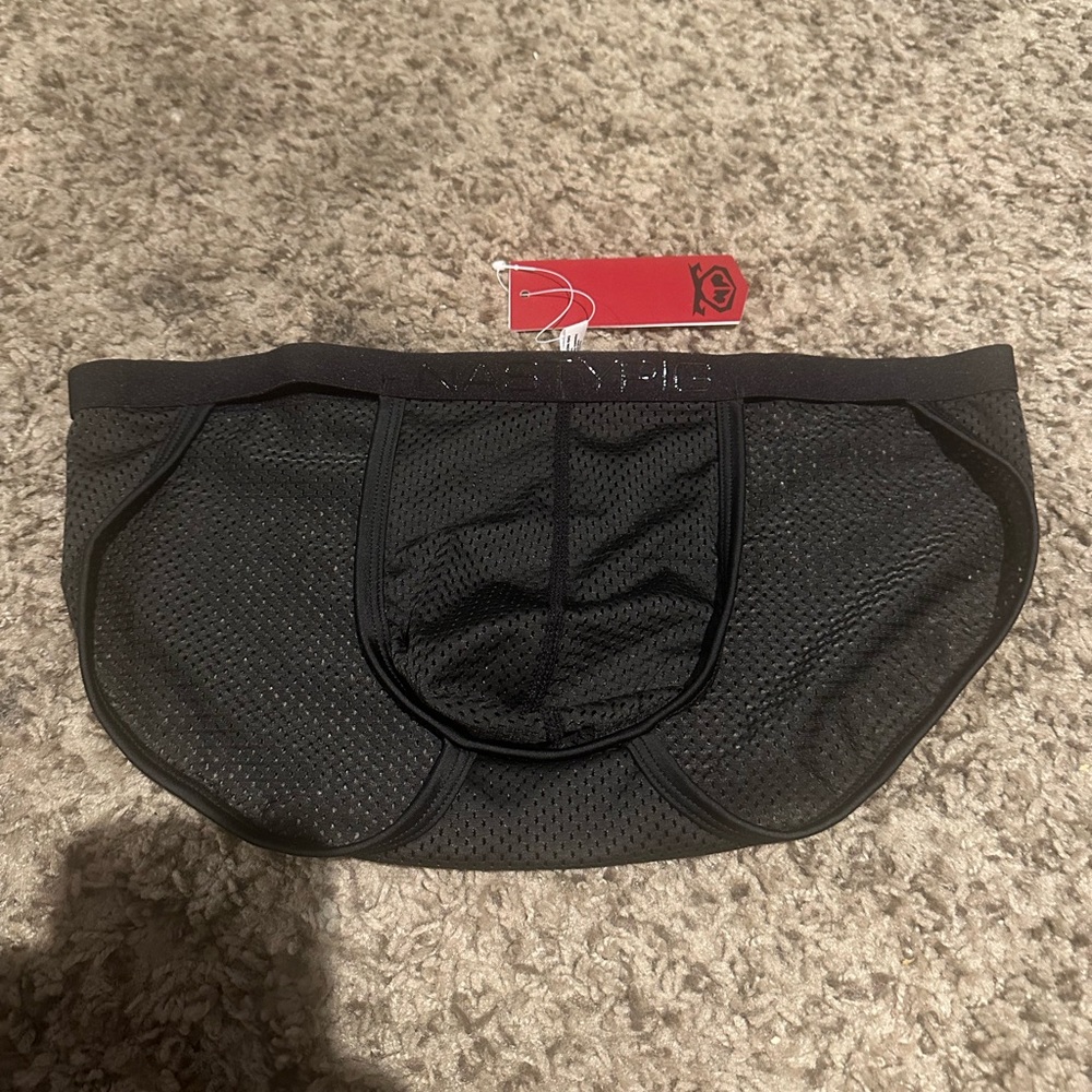 Men's Black Mesh Briefs by Nasty Pig
